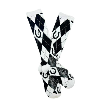 Lucky Chuck Broke Ass Ranch Black/White Sock