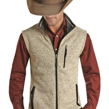 Powder River Men's Knit Vest Tan