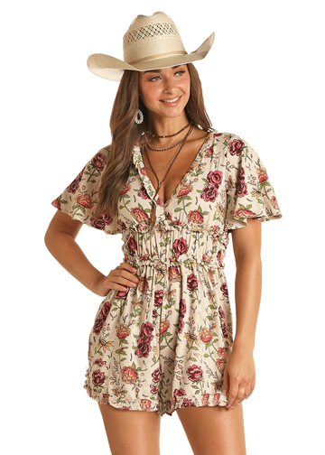 Rock & Roll Ladies Floral Romper