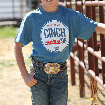 Cinch Boys Blue Cinch Logo TShirt