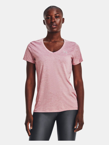 UA Ladies Tech T-Shirt Pink Heather