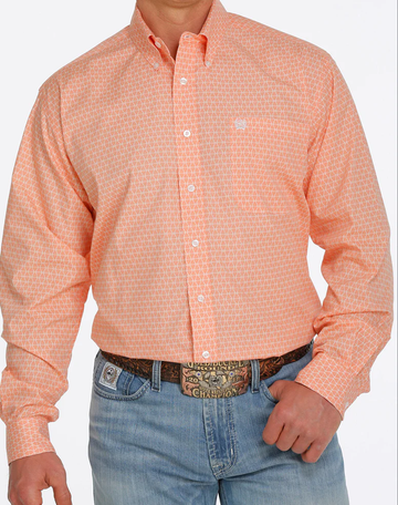 Cinch Men's Salmon Button Up