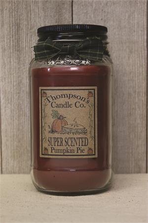 Thompson Candle Co. 20 OZ Mason Jar- Pumpkin Pie