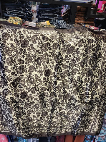 Wild Rags- Chocolate/Cream Paisley