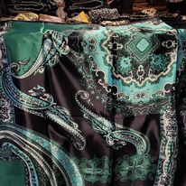 Wild Rags- Navy/ Dark Green/ Teal/ White