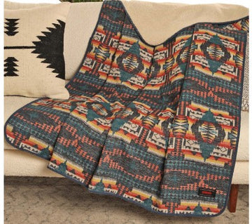 Rock & Roll Aztec Berber Sherpa Blanket