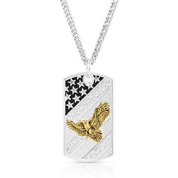 Montana Silversmiths American Made Dog Tag Necklace