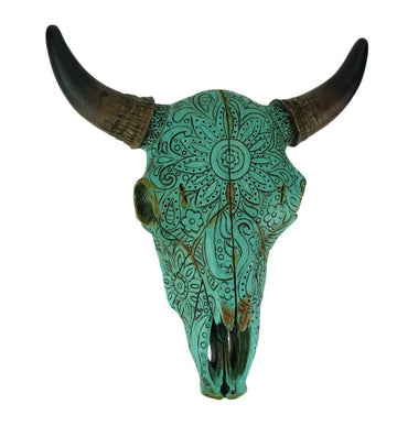 DeLeon Steer Head Skull Wall Decor