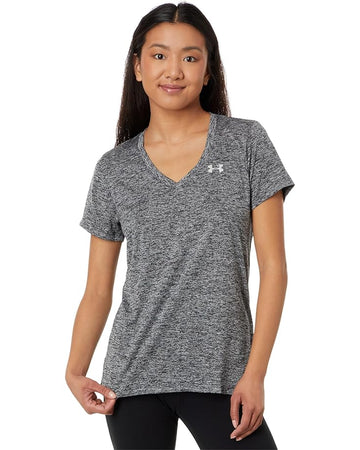 UA Ladies Tech Heathered Gray