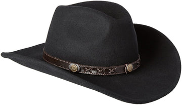 Twister Dakota Crushable Black Felt Cowboy Hat
