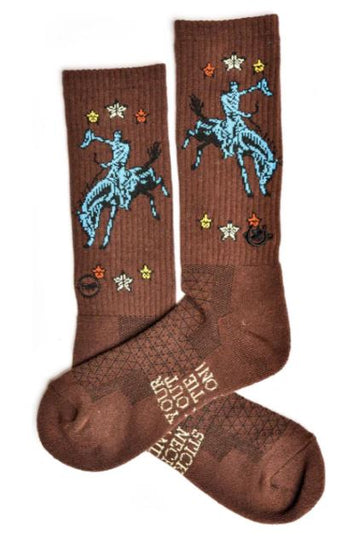 Lucky Chuck Long Live Brown Sock
