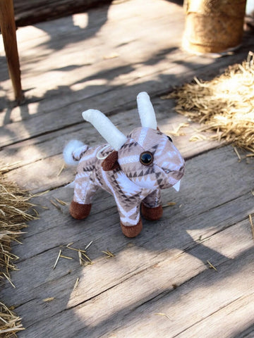 Farm Pals Tan Aztec Plush Longhorn