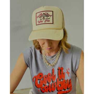 Lucky Chuck Wild & Free Khaki Ball Cap