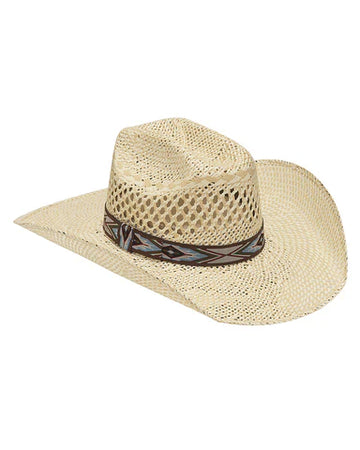 Twister Straw Cowboy Hat with Flatbow