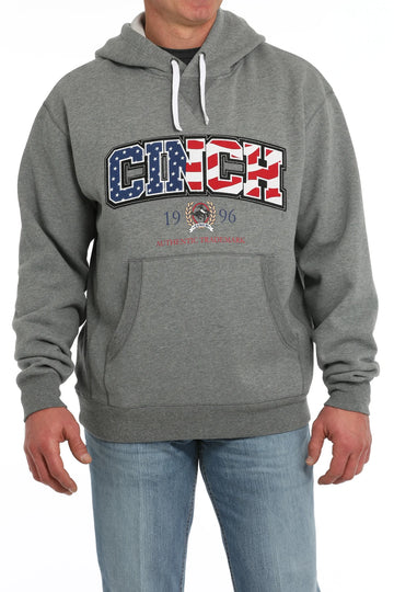 Cinch Men's Patriotic Logo Sweatshirt Gray