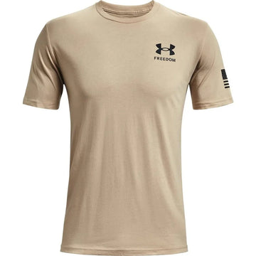 UA Men's Freedom Flag Shirt Tan