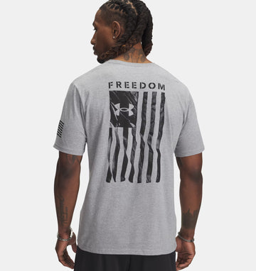 Under Armour Youth Freedom Flag T-shirt Gray