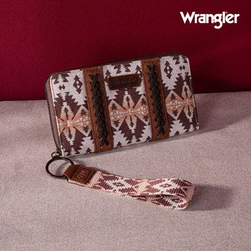 Wrangler Ladies Brown Aztec Wallet