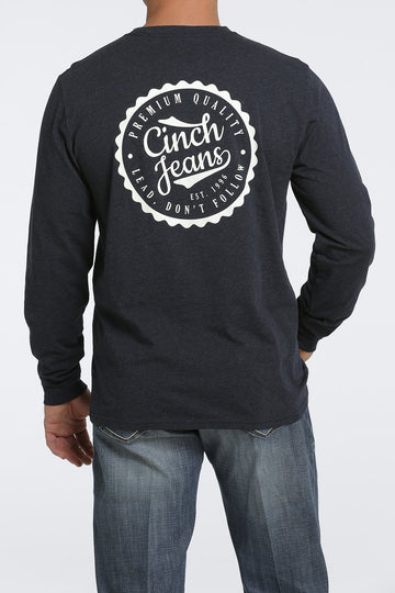 Cinch Men's Navy LS T-Shirt