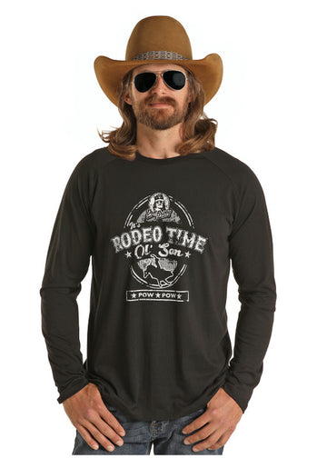 Rock & Roll Dale Brisby Black LS TShirt