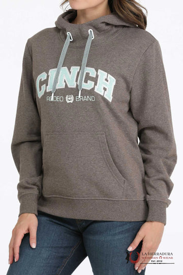 Cinch Ladies Hoodie Teal/Gray