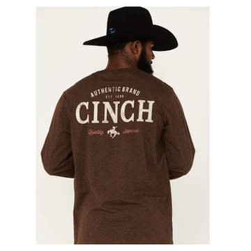 Cinch Men's Brown LS TShirt