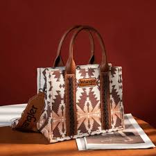 Wrangler Ladies Small Tote Tan/Brown