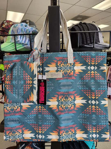 Rock & Roll Teal Aztec Bag