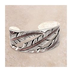 Montana Silversmiths Silver Feathers Bracelet