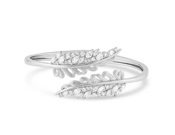Montana Silversmiths Silver Whispering Feathers Bracelet