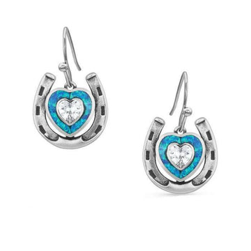 Montana Silversmiths Love Inside the Horseshoe Earrings