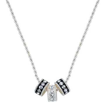 Montana Silversmiths Crystal Shine 3 Ring Necklace