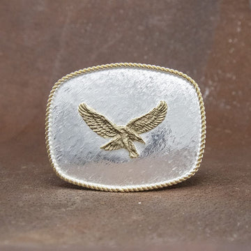 Montana Silversmiths Rectangular Eagle Buckle