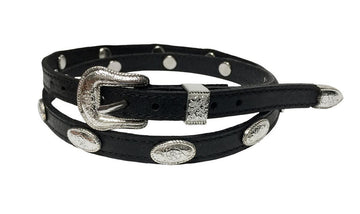 Hatband- Black w/ Conchos