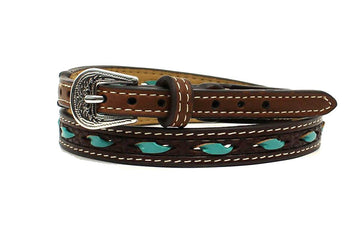 Hatband- Teal Buck Stitch