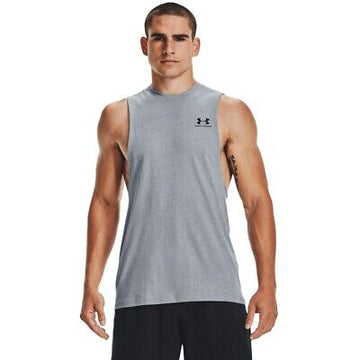 UA Men's Cut- Off Tank Gray