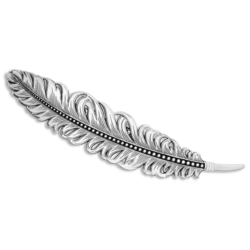 Montana Silversmiths Silver Feather Barrette