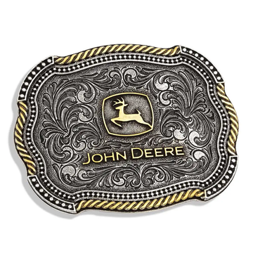Montana Silversmiths John Deere Scalloped Buckle
