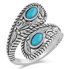 Montana Silversmiths Turquoise Open Ring