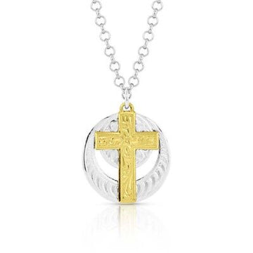Montana Silversmiths World of Faith Cross Necklace