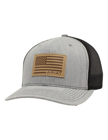 Ariat Gray Flag Ball Cap