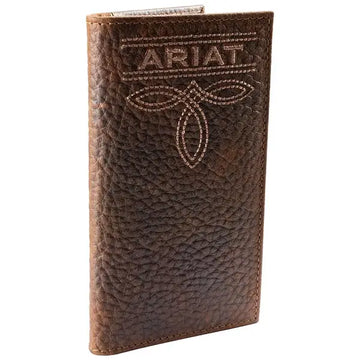 Ariat Leather Rodeo Wallet/ Checkbook Cover