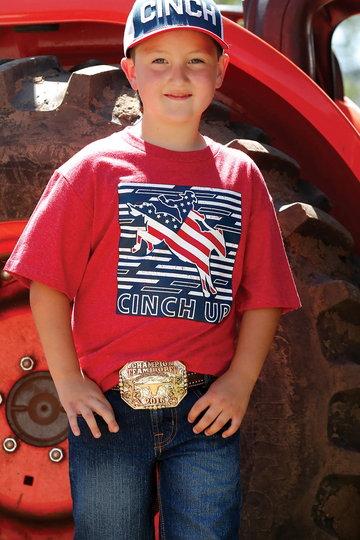 Cinch Boys Red Cinch Up TShirt