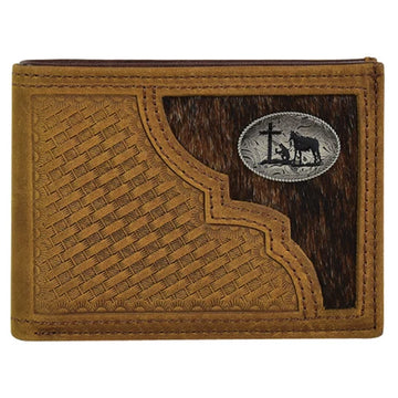 Justin Men's Bifold Hair-On Wallet