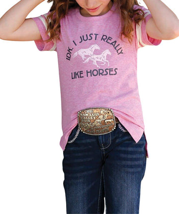 Cinch Kids Pink Horse T-Shirt