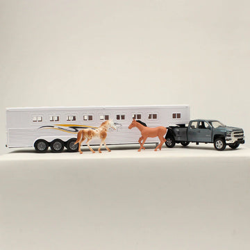 M&F Truck & Horse Trailer Toy Set