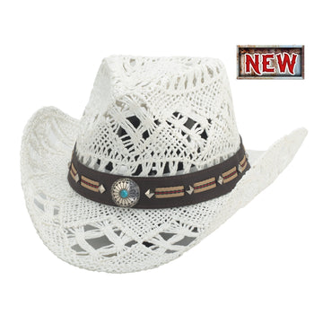 Bullhide Young Love White Straw Cowboy Hat