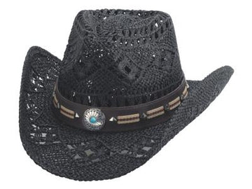 Bullhide Young Love Black Straw Cowboy Hat