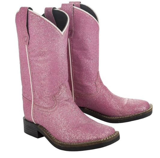 TuffRider Toddler Pink Glitter Western Boot -