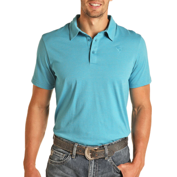 Rock & Roll Men's Blue Striped Polo